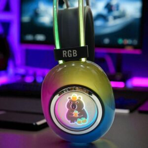 AURICULAR VINCHA BLUETOOTH MALIBU CON LUCES LED CAPIBARA